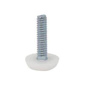 1/4-20 | HDPE Base | Small Oval Plastic Base Leveler