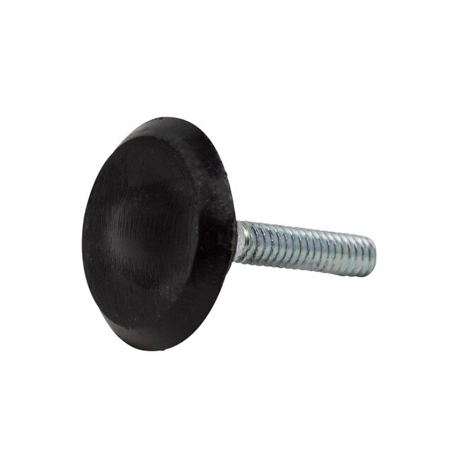 1/4-20 x 1in Long Stem | 1-1/8in Dia HDPE Base | Swivel Plastic Base Leveler