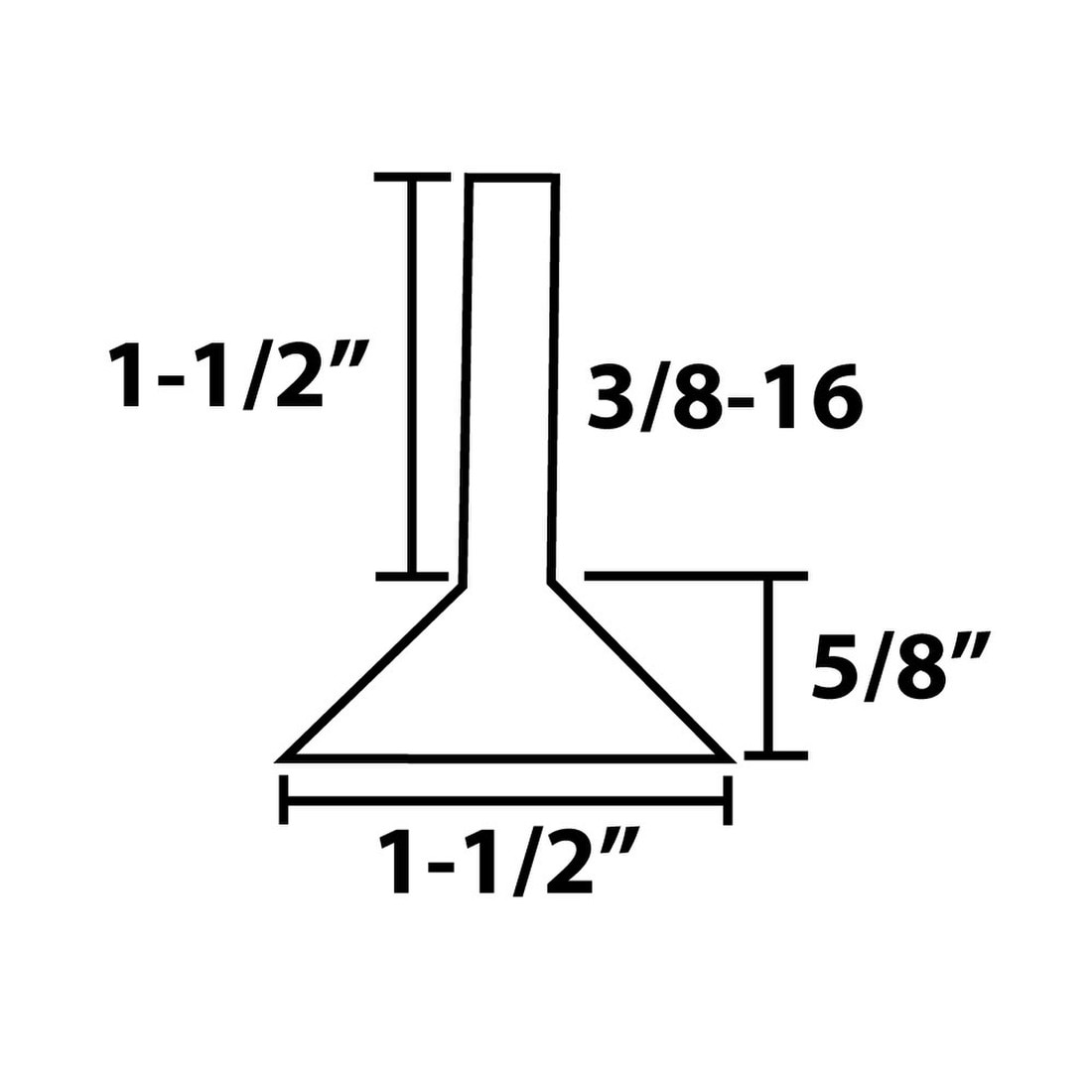 3/8-16 | Slotted Bolt Swivel | 1-1/2in Dia x 5/8in H Nickel Plated Shell with White Nylon Hex Base | Monaco Leveler