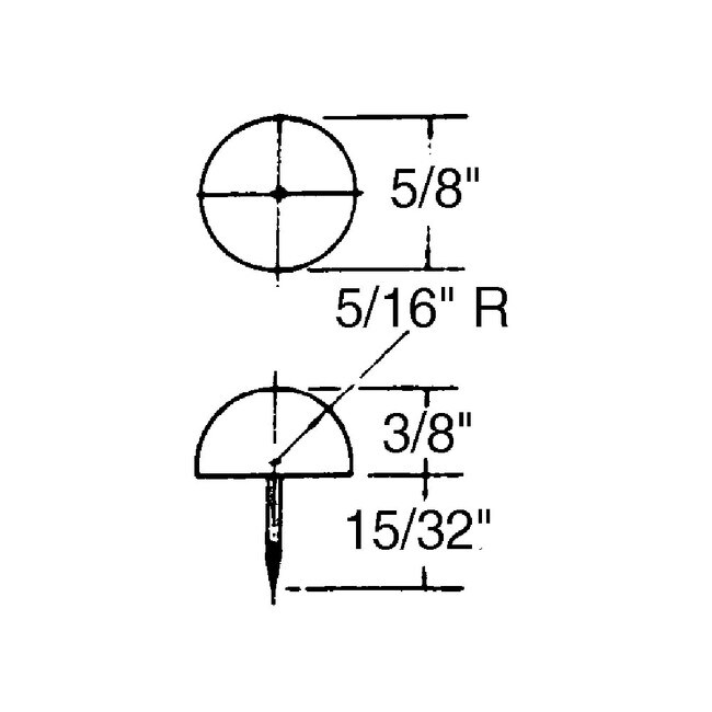 HDPE Plastic Nail Bumper Glide