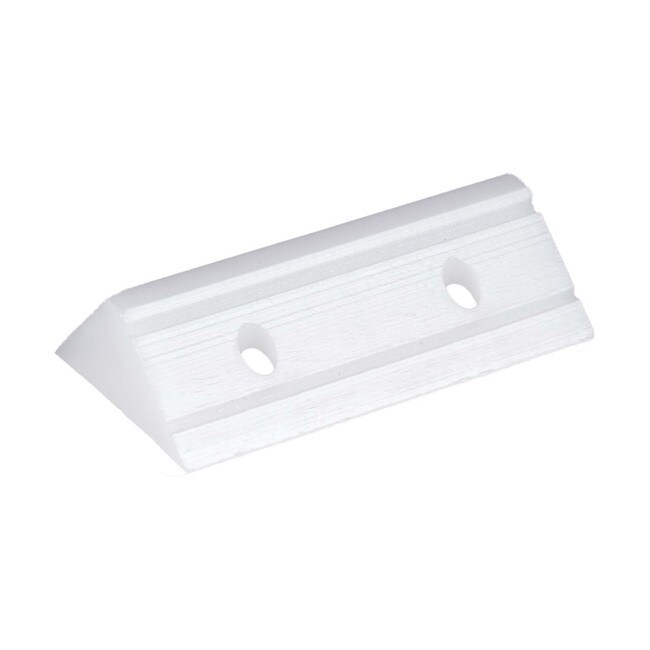 2" x 1/2" x 1/2" White Corner Bracket