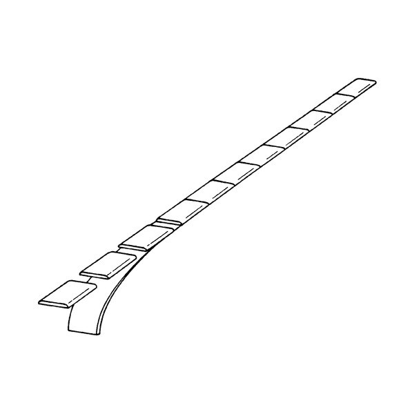 1-1/4in W x 1/16in Thick | HDPE Adhesive Glide Strip