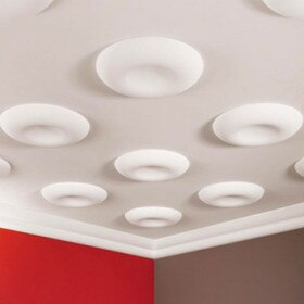 Orac Decor | Purotouch High Density Polyurethane | 3D Decorative Element | Ceiling Medallion | Primed White | 23-5/8in Dia