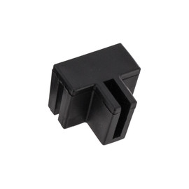 Black Plastic 90 Degree Clip for File Folder Holder Rail | Fits Up to 1/2in Drawer Side