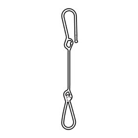 Double C Hook With Locking Ends | Clear
