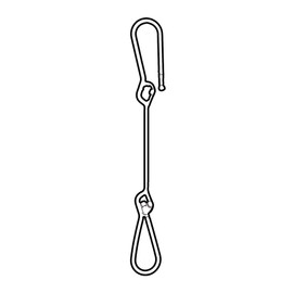 Double C Hook With Locking Ends | Clear