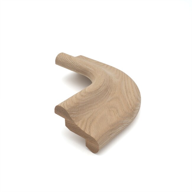 1-3/8in H x 5.5in Outside Radius x 4-3/8in W | Unfinished Radius Corner | RC-200 Series