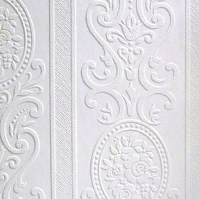20-1/2" High Louisa Anaglypta Luxury Vinyl Wallpaper 33' Long Roll