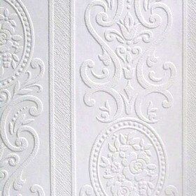 20-1/2" High Louisa Anaglypta Luxury Vinyl Wallpaper 33' Long Roll