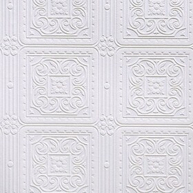 20-1/2" High Turner Tile Anaglypta Luxury Vinyl Wallpaper 33' Long Roll
