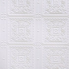 20-1/2" High Turner Tile Anaglypta Luxury Vinyl Wallpaper 33' Long Roll