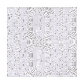 20-1/2" High Egon Tile Anaglypta Luxury Vinyl Wallpaper 33' Long Roll