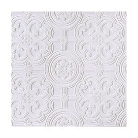 20-1/2" High Egon Tile Anaglypta Luxury Vinyl Wallpaper 33' Long Roll