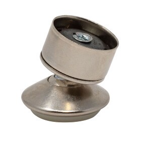 7/8" Diameter x 1-1/4" White Nylon Base with Nickel Plated Steel Regal Swivel Glide