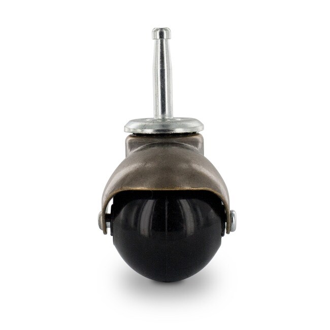 Swivel Hooded Ball Furniture Caster | 5/16in x 1-1/2in Long Gripneck Stem with Metal Socket