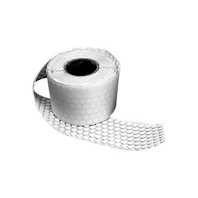 1" Diameter x 1/32" Thick White Adhesive Dot