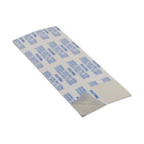 1" Square x 1/32" Thick White Adhesive Square Dot