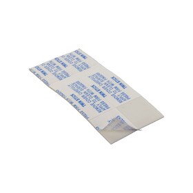 3/4" Square x 1/32" Thick White Adhesive Square Dot