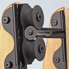 20" Wide Oil Rubbed Bronze Swivel Contemporary Wheels Rolling Ladder Hardware Kit