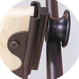 20" Wide Satin Nickel Powder Coated Steel Rolling Hook Contemporary Wheels Hardware Kit