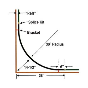 90 Degree Inside Corner for Rolling Ladder