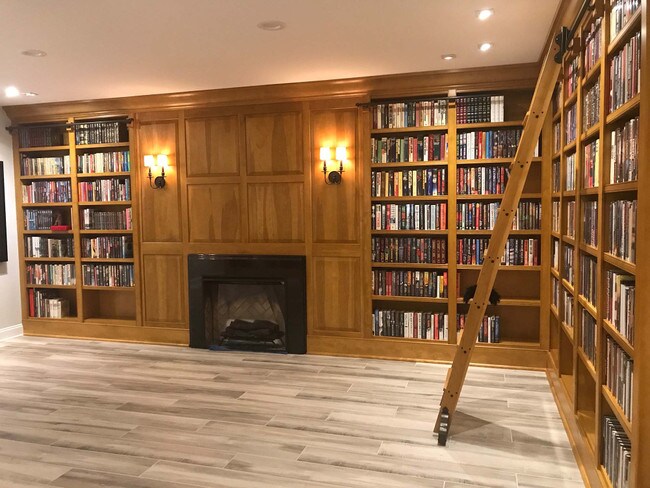 8' High x 16" Wide Unfinished Cherry Staingrade Wood Unassembled Library Ladder