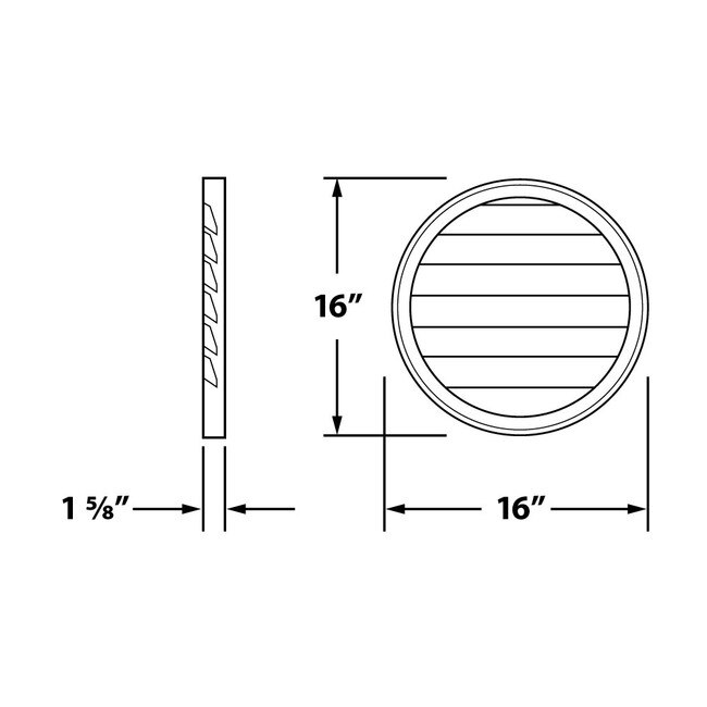 Fypon | Round Louver