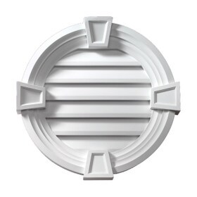40" Diameter Round Louver Decorative Trim & Keystones