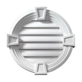 Fypon | Round Louver With Decorative Trim & Keystones