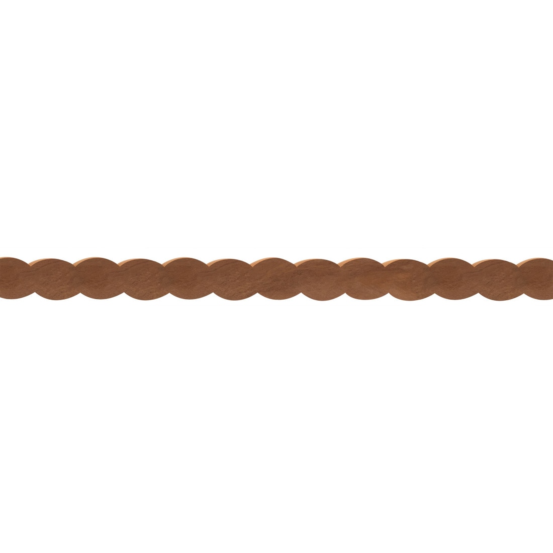 1in W | Premium Half Round Accent Rope Moulding | 8ft Length