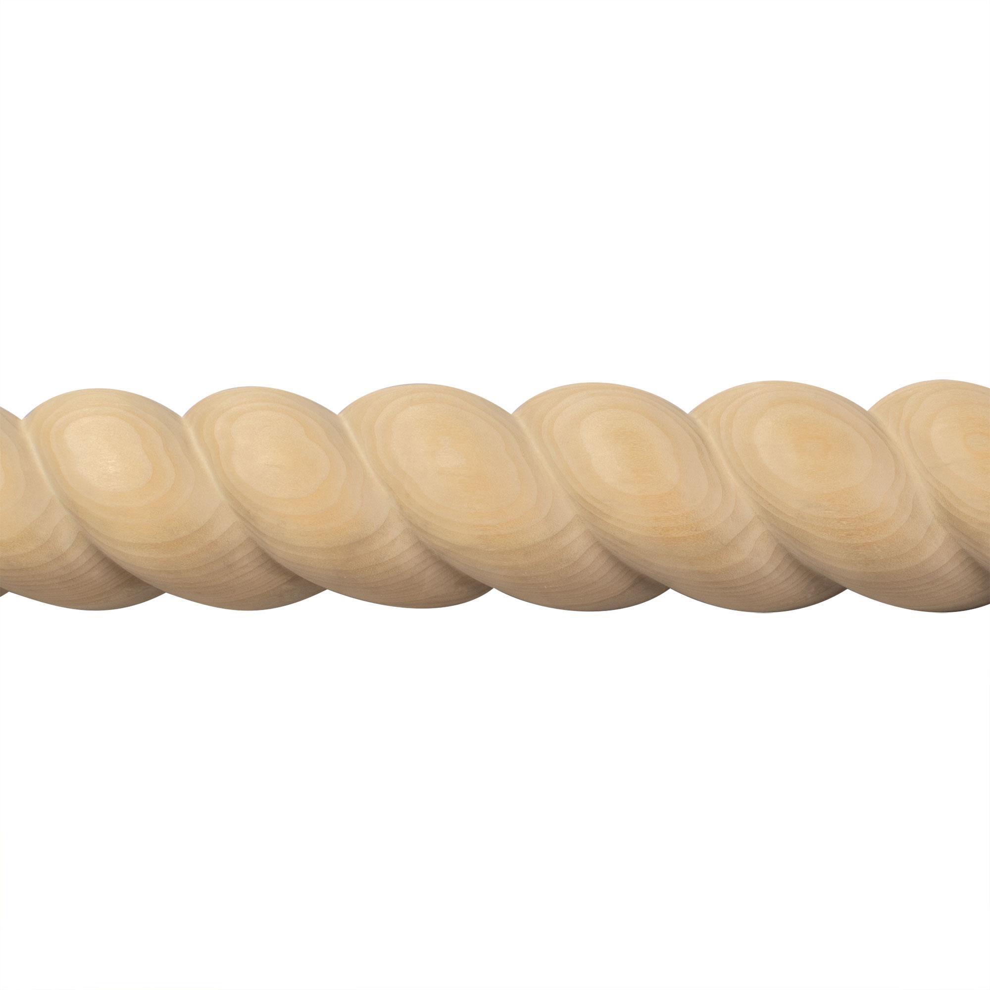 Premium Half Round Accent Rope Moulding 3in W ROPE 300