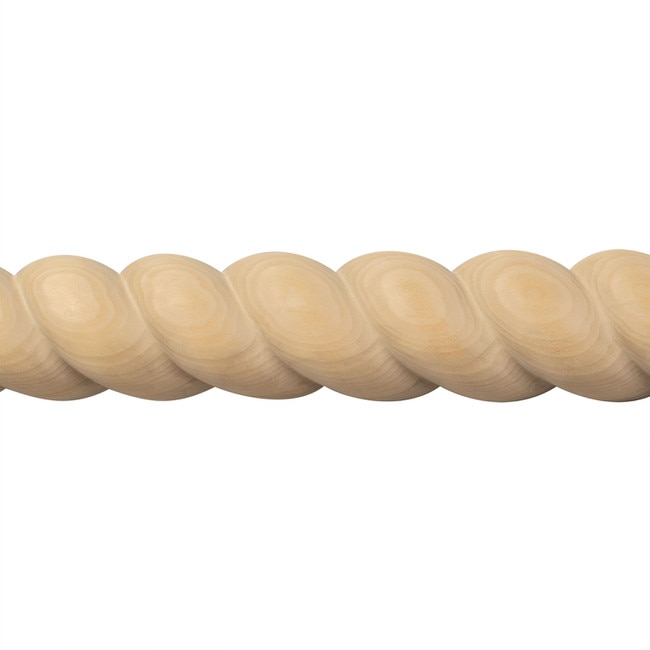 3in W | Premium Half Round Accent Rope Moulding | 8ft Length