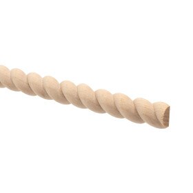 1/2in W | Premium Half Round Accent Rope Moulding | 8ft Length