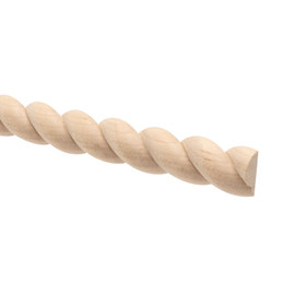 3/4in W | Premium Half Round Accent Rope Moulding | 8ft Length