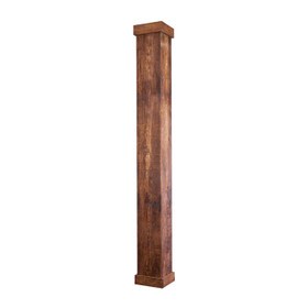 10in Square x 10ft | Unfinished Rough Sawn | Fiberglass Column | Shaft Only