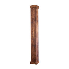 12in Square x 9ft | Unfinished Rough Sawn | Fiberglass Column | Shaft Only
