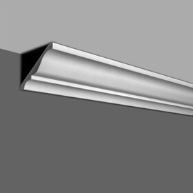 5-1/8in Face x 3-3/4in H x 3-3/4in Proj | Primed White High Density Polystyrene | Crown Moulding