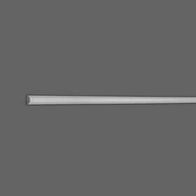 3/4in H x 3/8in Proj | Primed White High Impact Polystyrene Panel Moulding