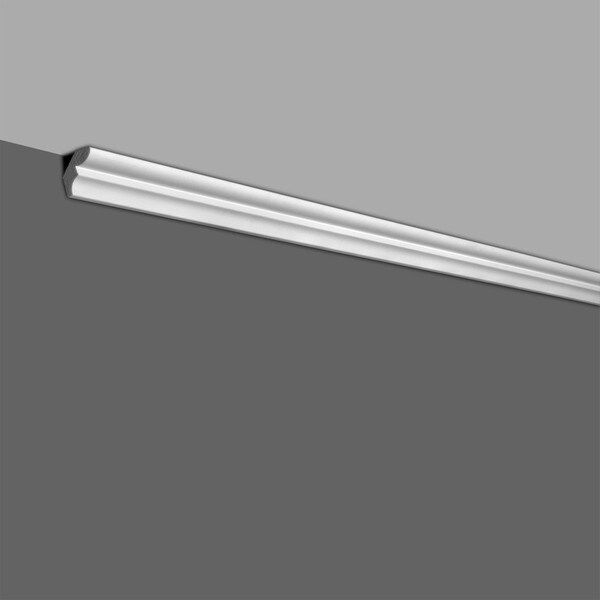 1-5/8in Face x 1-1/4in H x 1-1/8in Proj | Primed White High Impact Polystyrene | Crown Moulding