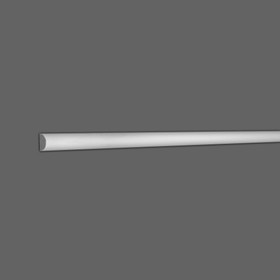 1in H x 1/2in Proj | Primed White High Impact Polystyrene Panel Moulding