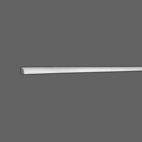3/4in H x 7/16in Proj | High Impact Polystyrene | Quarter Round/Shoe Moulding
