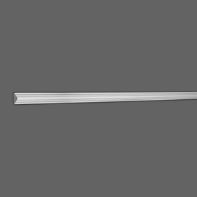7/8in H x 3/8in Proj | Primed White High Impact Polystyrene Astragal Panel Moulding