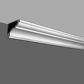 4-5/8in Face x 3-1/8in H x 3-1/8in Proj | Primed White High Density Polystyrene | Crown Moulding