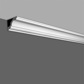 3-1/2in Face x 2-1/2in H x 2-1/2in Proj | Primed White High Density Polystyrene | Crown Moulding