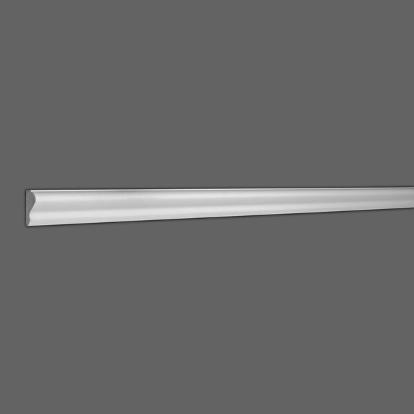 1-3/8in H x 7/16in Proj | Primed White High Impact Polystyrene Panel Moulding