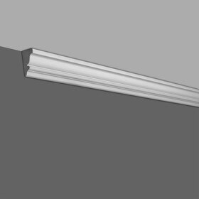 2-1/4in Face x 2-1/4in H x 1-1/8in Proj | Primed White High Density Polystyrene | Crown Moulding