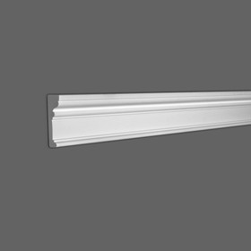 3-5/8in H x 1-1/8in Proj | Primed White High Impact Polystyrene Panel Moulding | and Window Casing