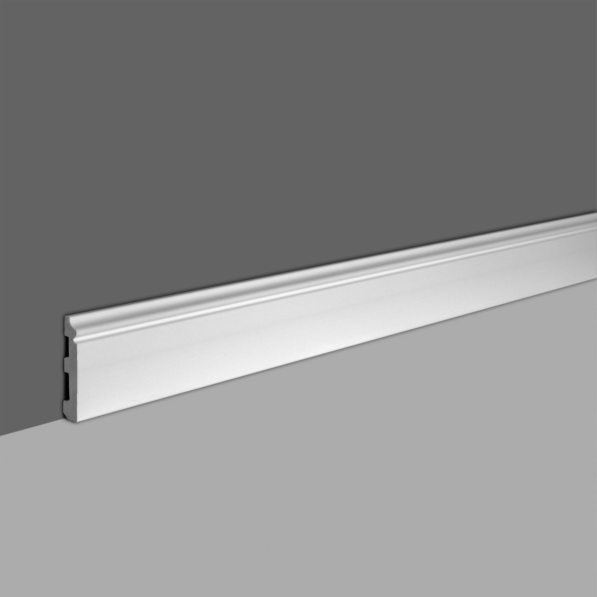 Outwater 3-1/8″x1/2″x96″ Primed White Baseboard Moulding