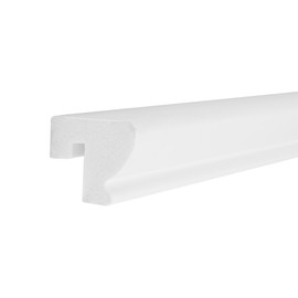 1-1/4in H x 1-1/2in Proj | Primed White High Impact Polystyrene | Cap and Backband Moulding