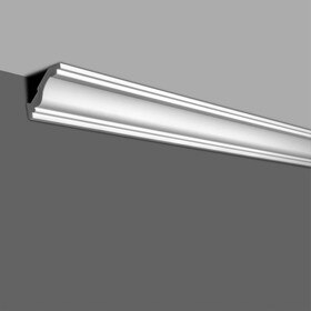 3-1/2in Face x 2-1/2in H x 2-1/2in Proj | Primed White High Density Polystyrene | Crown Moulding